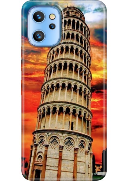 Reeder S19 Max Pro Kılıf Desenli Temalı Baskılı Silikon Kapak Pizza Kulesi