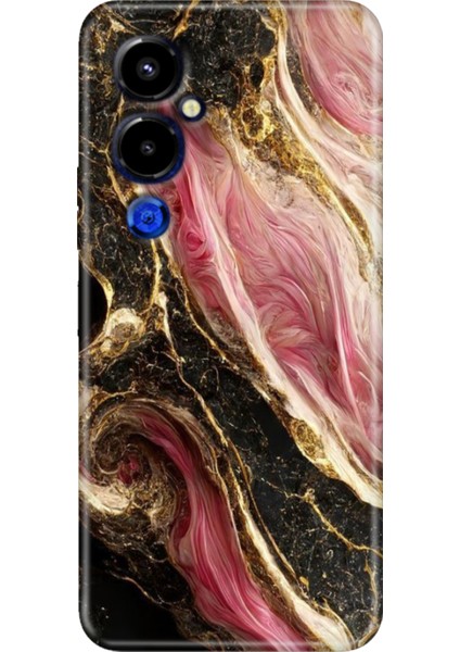 Tecno Pova 4 Pro Kılıf Renkli Temalı Pova 4 Pro Silikon Seattle Mermer