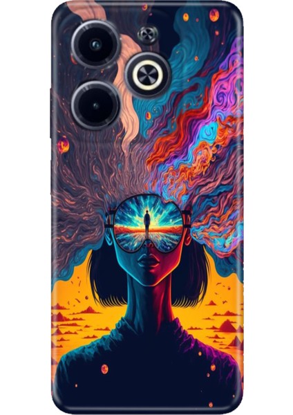 Infinix Hot 40 / Infinix Hot 40 Pro Kılıf Renkli Silikon Girdap