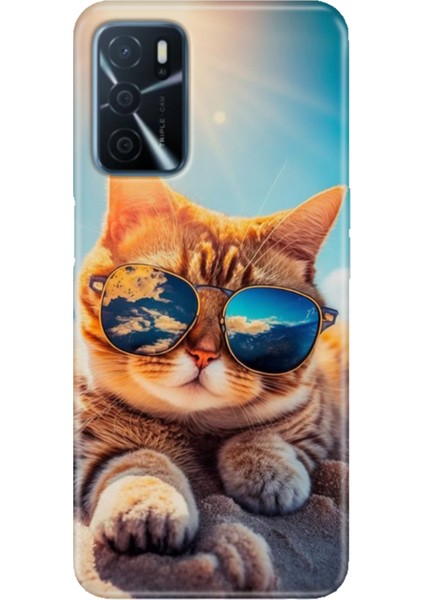 Oppo A16 Kılıf (CPH2269) Uyumlu Silikon Tasarım Stok Cat