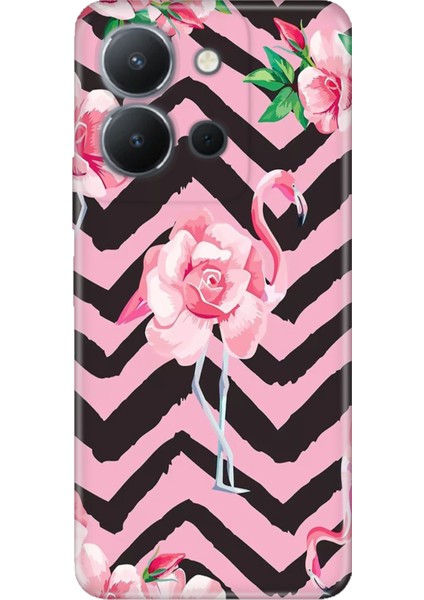 Vivo Y36 4g Kılıf Desenli Kapak Renkli Tpu Uv Flamingo