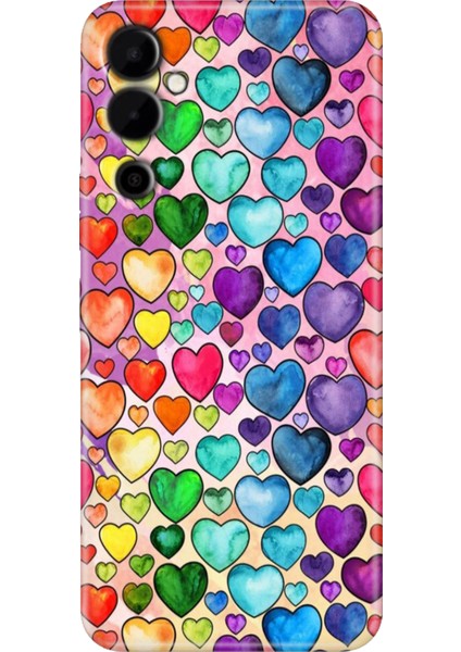 Tecno Pova Neo 2 Kılıf Renkli Baskılı Tpu Pova Neo2 Silikon Kalp Çizim