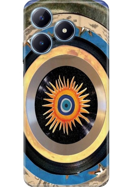 Realme C63 Kılıf Renkli Baskılı Silikon Nazar