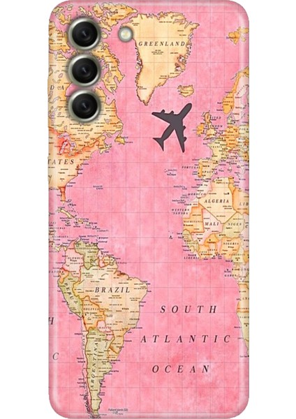 Samsung Galaxy S21 Fe Kılıf Desenli Kapak Renkli Tpu Uv Map