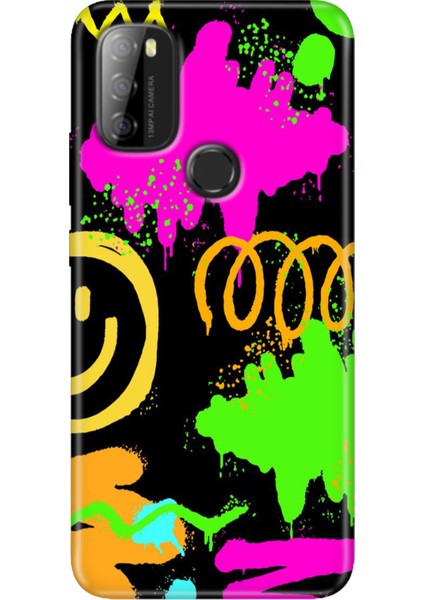 Reeder P13 Blue Max 2021 Kılıf Rubber Baskı Silikon Cover Smile