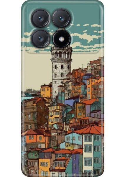 Xiaomi Poco X6 Pro Kılıf Renkli Esnek Silikon Galata