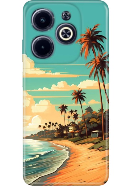 Infinix Hot 40 Pro Kılıf Temalı Baskılı Desenli Resimli Silikon Malibu