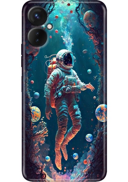 Tecno Camon 19 Neo Kılıf (CH6I) Uyumlu Desenli Silikon Astronot