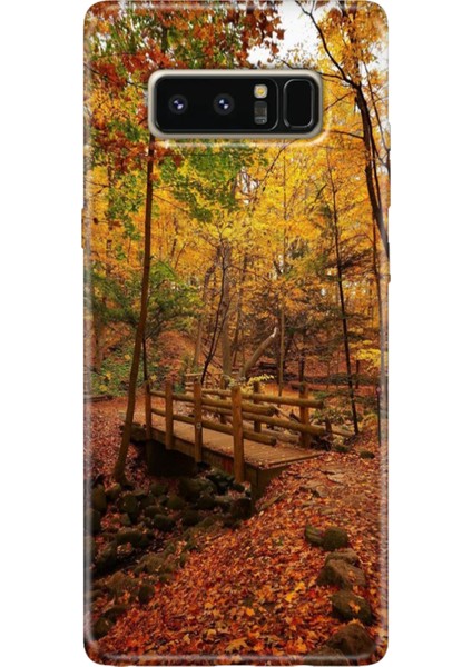 Samsung Galaxy Note 8 Kılıf Renkli Temalı Note8 Silikon Kasımda Aşk