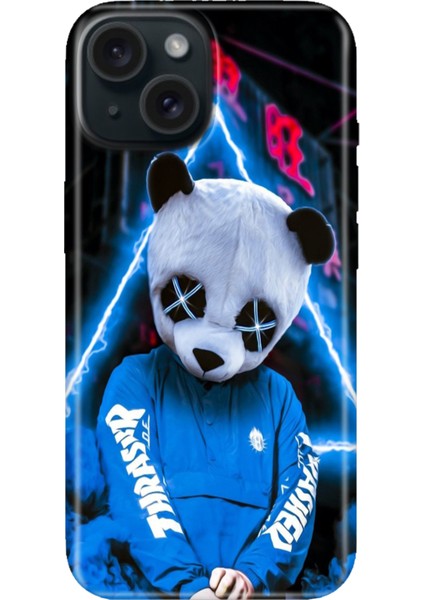 iPhone 13 - 14 Kılıf Desenli Kapak Renkli Tpu Uv Cool Panda