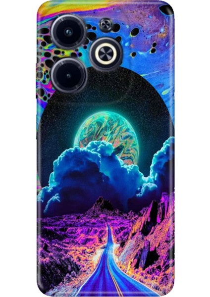 Infinix Hot 40 / Infinix Hot 40 Pro Kılıf Renkli Silikon Dream Road