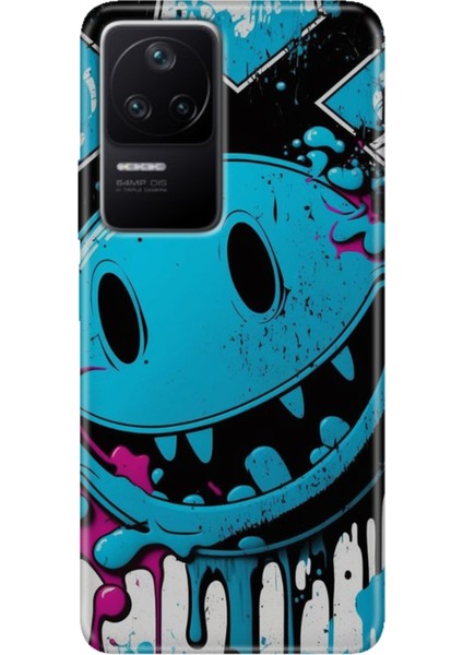 Xiaomi Poco F4 Kılıf Desenli Kapak Renkli Ermer Vintage Wall