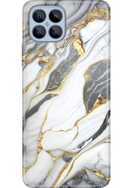 Omix X600 Kılıf Renkli Esnek Silikon Arsos Mermer