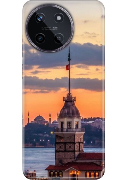 Realme 11 4g Kılıf Renkli Trendy Kapak Silikon Kız Kulesi
