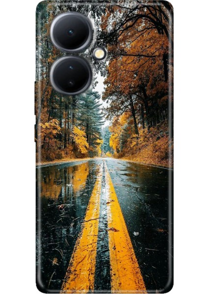 Vivo V29 Lite 5g Kılıf Desenli Silikon Kampanyalı Kapak Korku Yolu