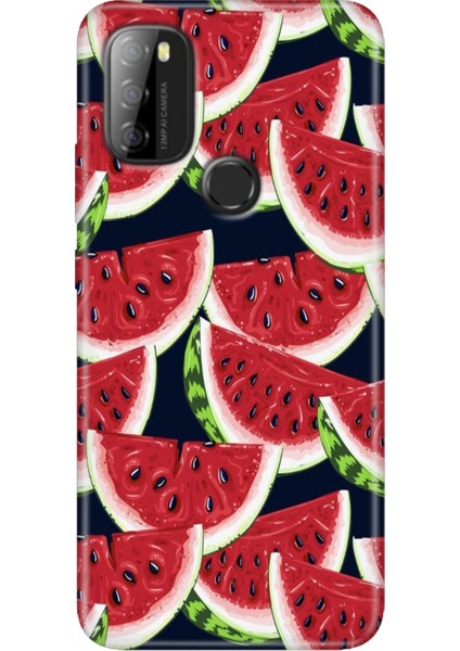 Reeder P13 Blue Max 2021 Kılıf Rubber Baskı Silikon Cover Karpuz