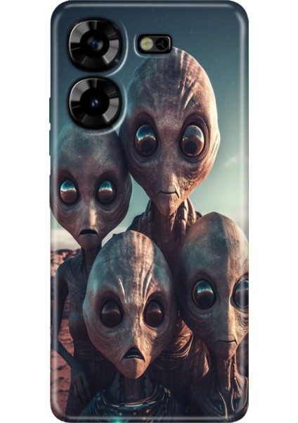 Tecno Pova 5 Kılıf Renkli Esnek Silikon Ufo