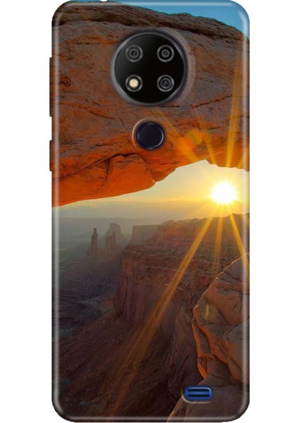 Reeder P13 Blue Max 2020 Kılıf Desenli Kapak Silikon Cover Sun