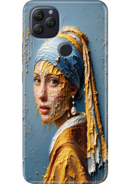 General Mobile Gm 22 - 22S Kılıf Desenli Rubber Silikon Inciküpeli