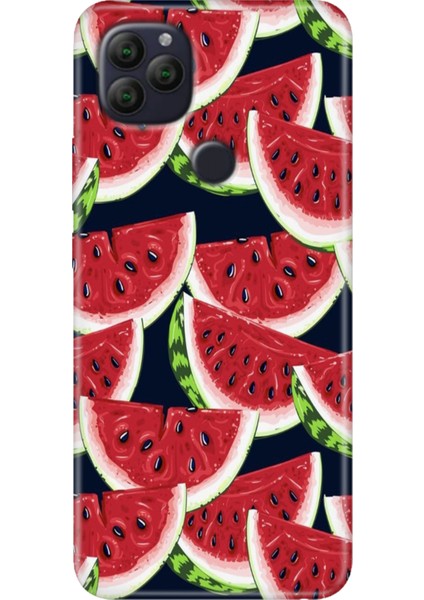 General Mobile Gm 22 - 22S Kılıf Desenli Rubber Silikon Karpuz