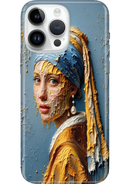 iPhone 16 Pro Max Kılıf Silikon Desenli Baskılı Cover Inciküpeli