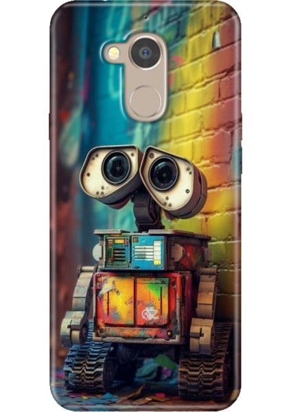 General Mobile Gm 8 Uyumlu Kılıf Desenli Silikon Renkli Tpu Uv Robotic