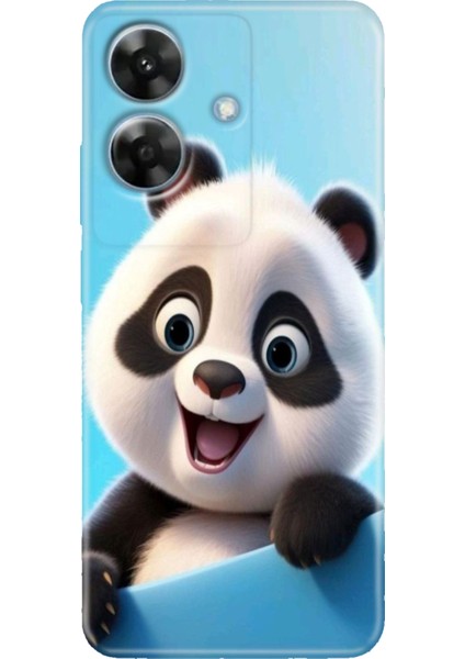 Realme Note 60 4g Kılıf Renkli Baskılı Tasarım Desenli Case Panda