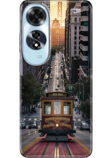 Oppo A60 Kılıf (CPH2631) Uyumlu Silikon Desenli Kalıplı Ermer California