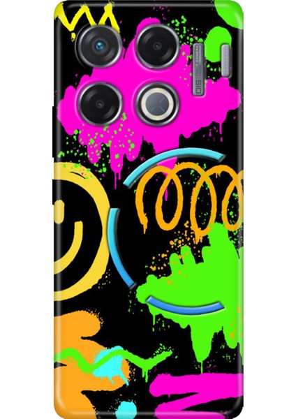 Infinix Gt 20 Pro Kılıf Renkli Esnek Silikon Smile