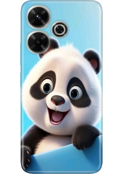 Xiaomi Redmi 13 4g Kılıf Renkli Tpu Baskı Ermer Silikon Panda