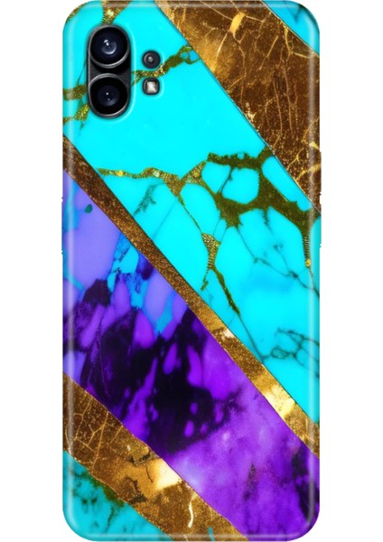 Nothing Phone 2 Kılıf Desenli Tpu Kapak Silikon Nezih Mermer