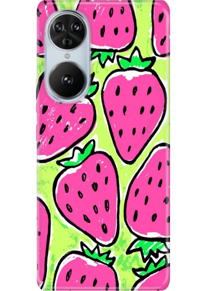 Reeder S19 Max Pro S Edge Kılıf Desenli Kapak Baskı Çilek