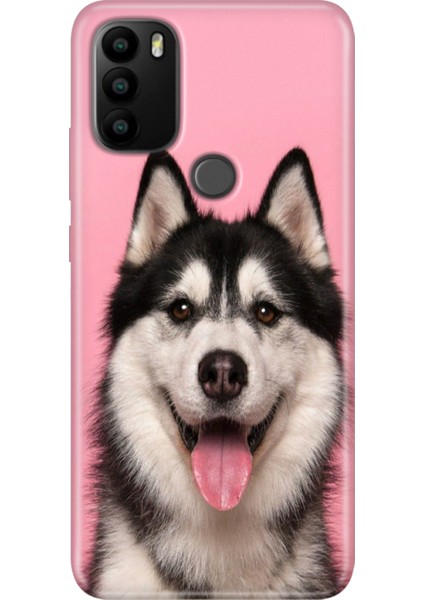 General Mobile Gm 21 Pro Kılıf Baskılı Esnek Silikon Kapak Hasky