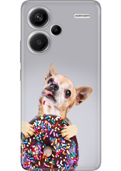 Xiaomi Redmi Note 13 Pro Plus 5g Kılıf Tasarım Outlet Silikon Donut Dog