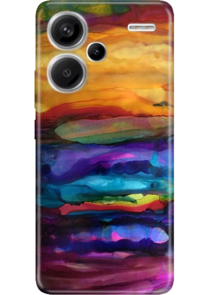 Xiaomi Redmi Note 13 Pro Plus 5g Kılıf Tasarım Outlet Silikon Sulu Boya