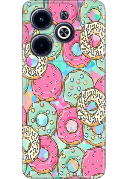 Infinix Hot 40 / Infinix Hot 40 Pro Kılıf Renkli Silikon Donut