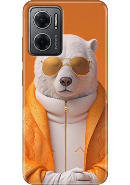 Xiaomi Redmi Note 11E Kılıf Desenli Design Silikon Stil Bear