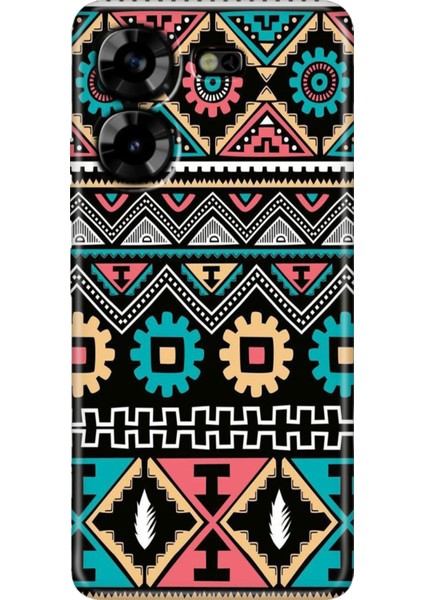 Tecno Pova 5 Kılıf Renkli Esnek Silikon Etnik