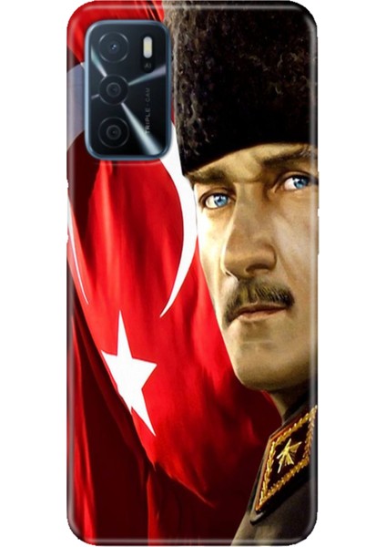 Oppo A16 Kılıf (CPH2269) Uyumlu Silikon Tasarım Stok Mustafa Kemal