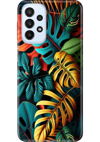 Samsung Galaxy A33 Uyumlu Kılıf Silikon Tasarım Stok Renkli Orman