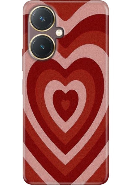 Vivo Y27 Kılıf Desenli Kapak Renkli Tpu Uv Mat Kalp
