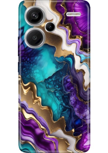 Xiaomi Redmi Note 13 Pro Plus 5g Kılıf Tasarım Outlet Silikon Keskin Ametist