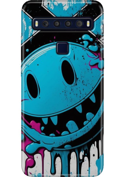 Tcl 10L Kılıf Baskılı 6.53" Silikon Renkli Resimli Arka Kapak Vintage Wall