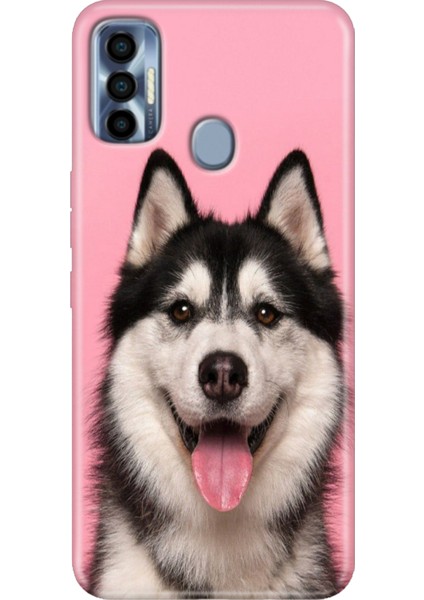 Tecno Spark 7 Pro Kılıf Renkli Silikon Hasky