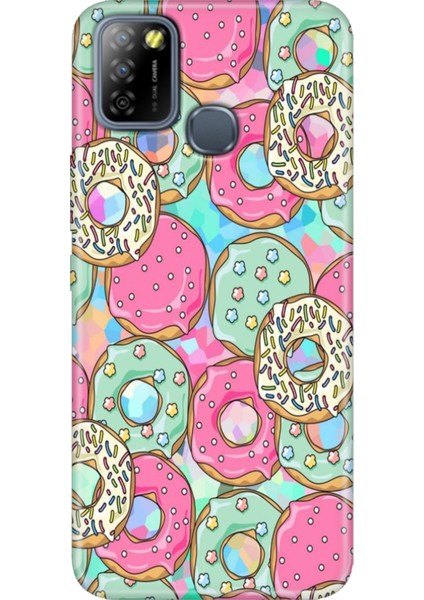 Infinix Smart 5 Uyumlu Kılıf Renkli Smart 5 Silikon Donut