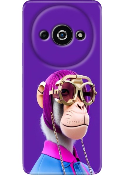Xiaomi Poco C61 Kılıf Tasarım Baskılı Silikon Monkey