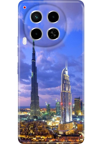 Tecno Camon 30 Kılıf (Cl6) Uyumlu Silikon Desenli Kapak Dubai