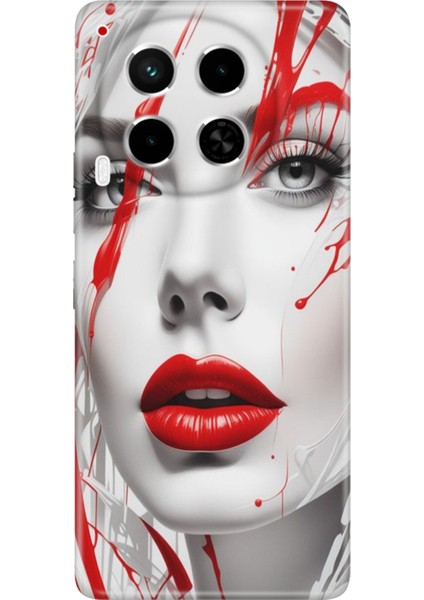 Tecno Camon 30 Kılıf (Cl6) Uyumlu Silikon Desenli Kapak Lady