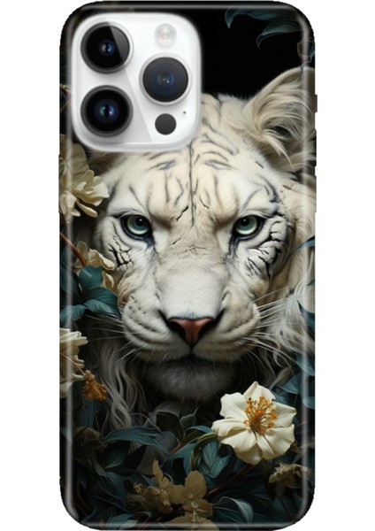 iPhone 16 Pro Max Kılıf Silikon Desenli Baskılı Cover Aslan