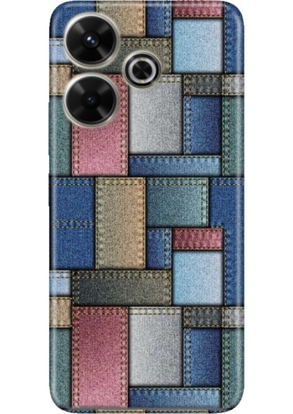 Xiaomi Redmi 13 4g Kılıf Renkli Tpu Baskı Ermer Silikon Jean Pattern